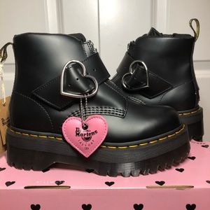 lazy oaf dr martens buckle boot